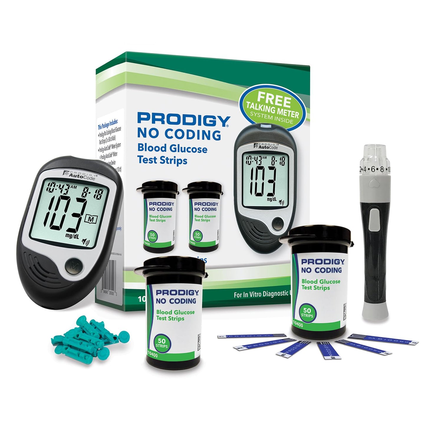 KIT DE MONITOR DE GLUCOSA PRODIGY